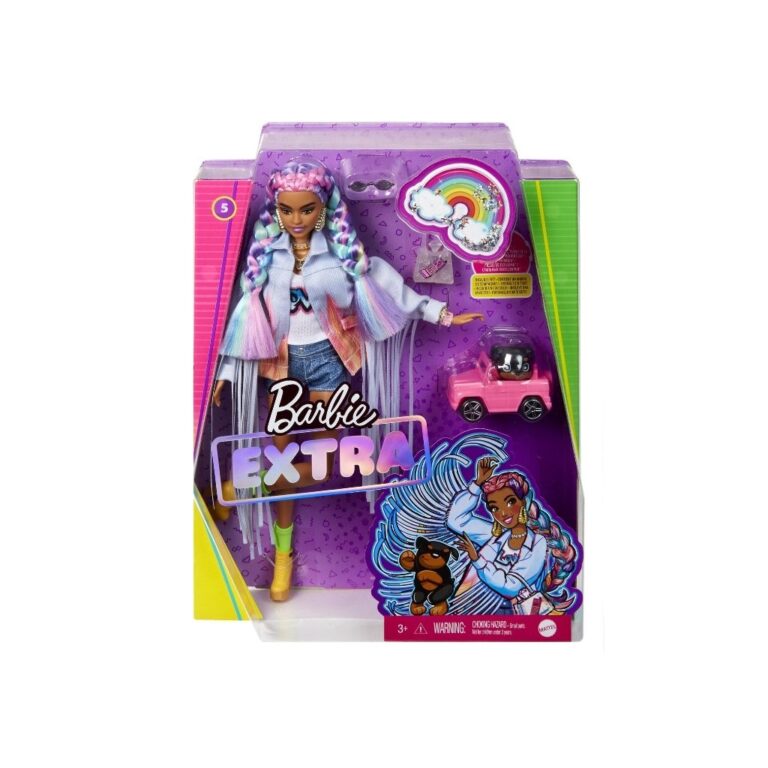 Kukull Barbie me gërsheta ylberi thumbnail 4