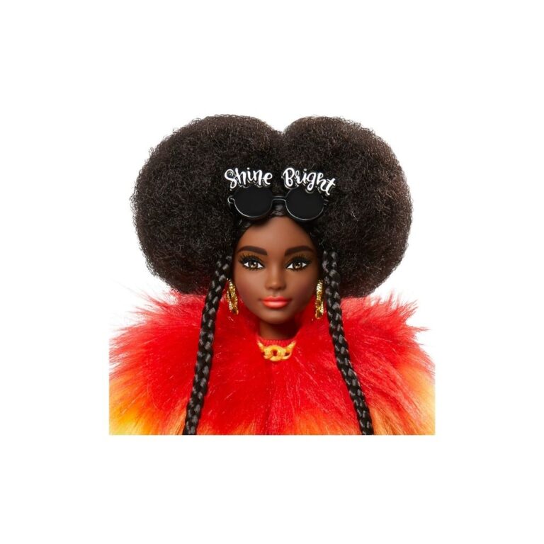 Kukull Barbie me pellush shumëngjyrësh thumbnail 2