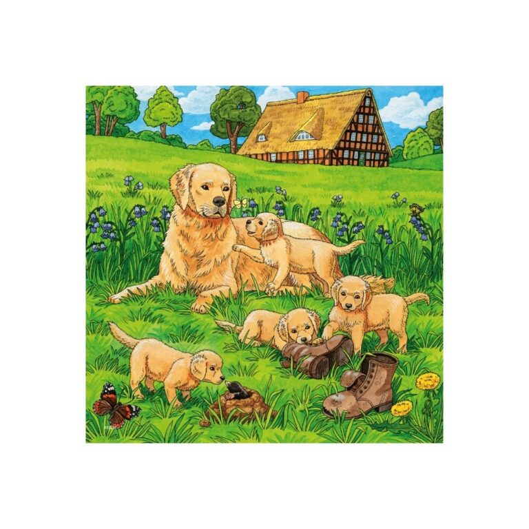 Puzzle me mace dhe qen