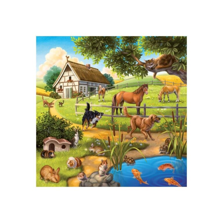 Puzzle me kafshë