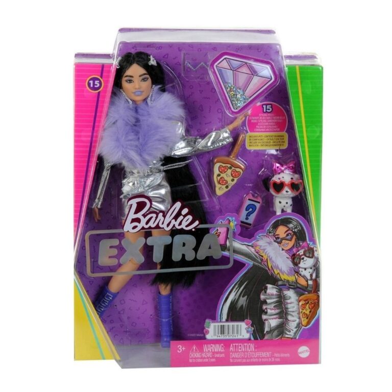 Barbie Extra me xhaketë të argjendtë