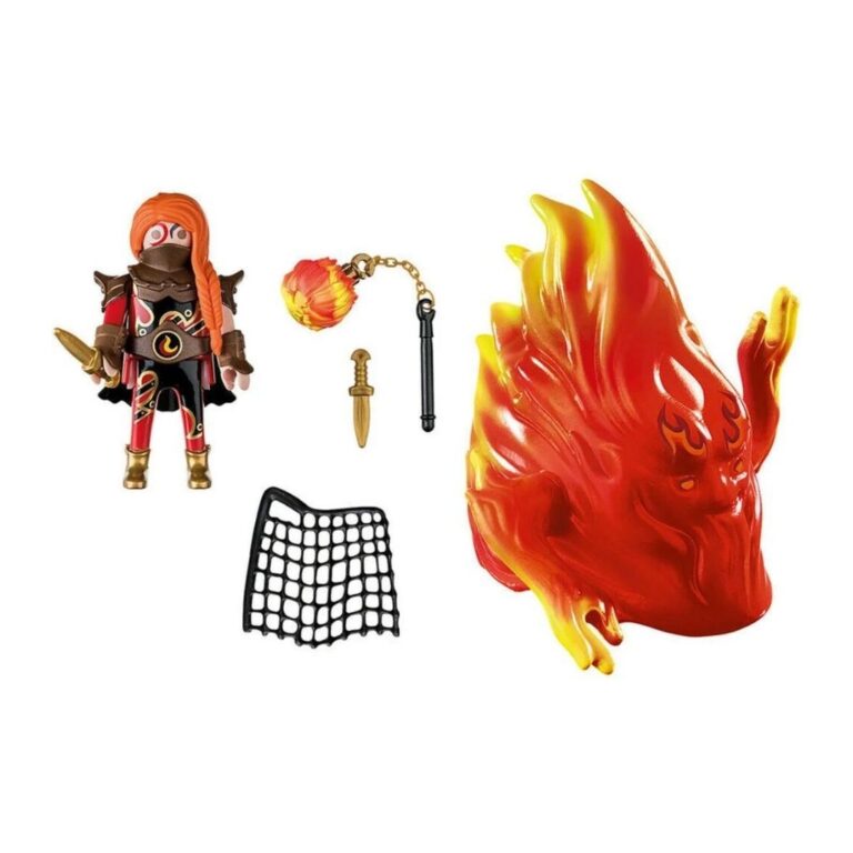 Figurinë luftëtarja dhe flaka thumbnail 2