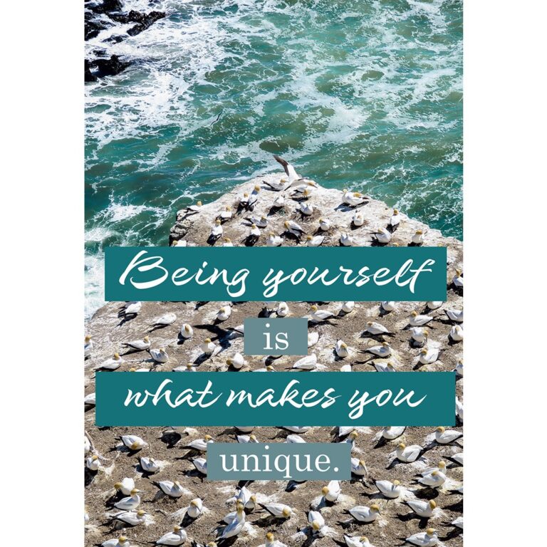 Puzzle- “Being yourself is what makes you unique.”