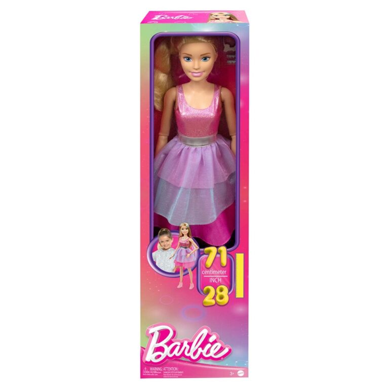 Kukull Barbie me veshje roze 71 cm thumbnail 5