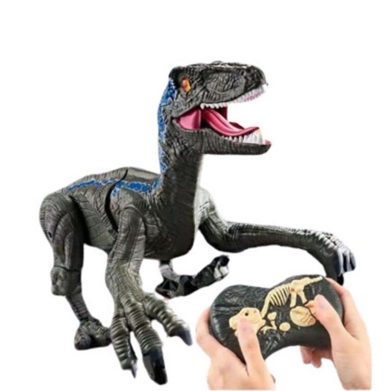 Dinosaur gri me telekomandë