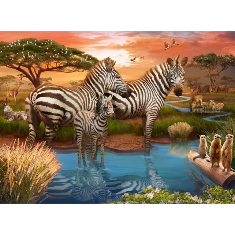 Puzzle- Zebra 500p thumbnail 2