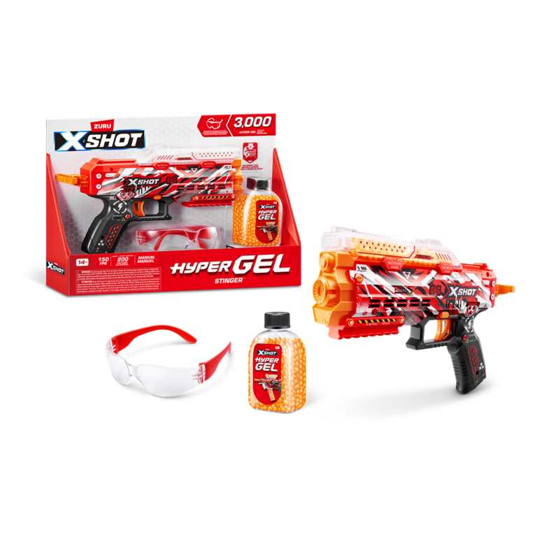 Pistoletë X-Shot me fishekë me përberje xheli