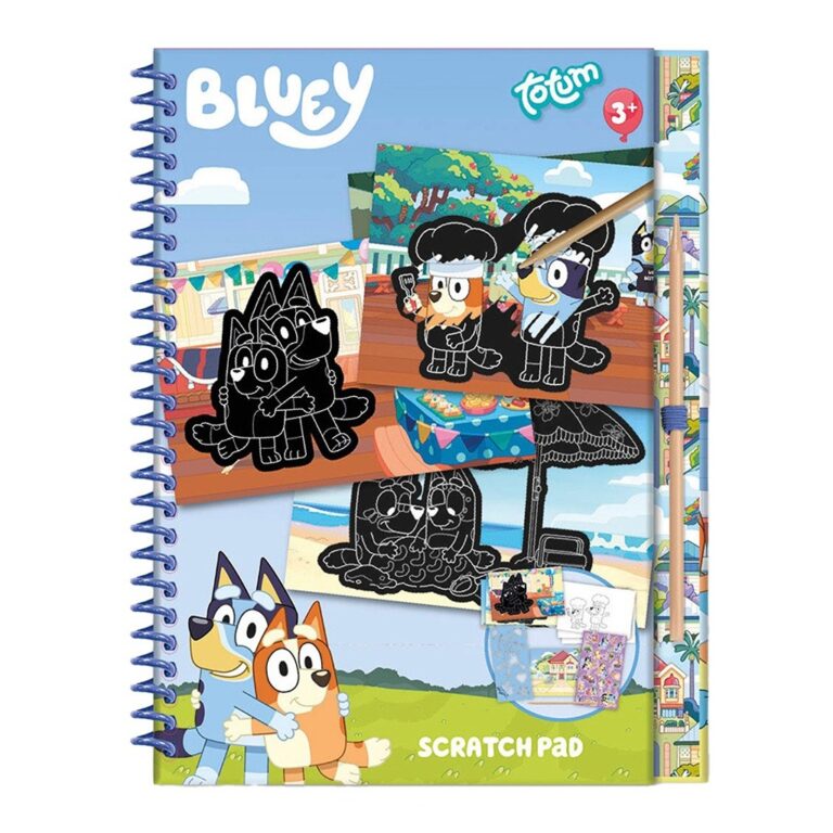 Libër me gërvishtje Bluey