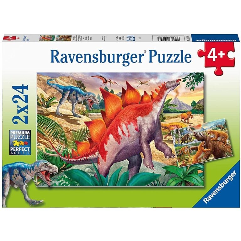 Puzzle- Jeta e egër e dinosaurve 2x24p