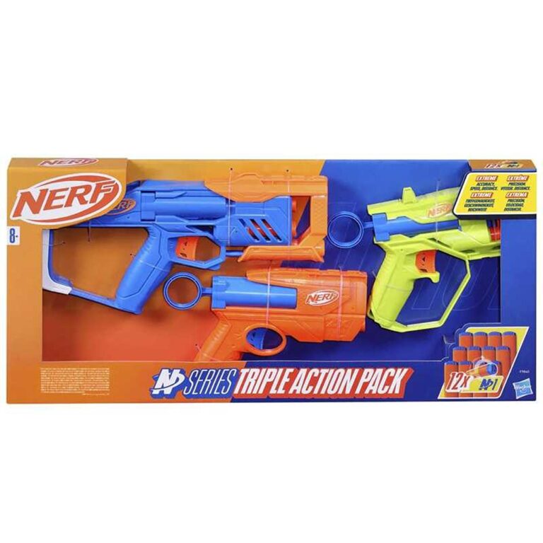 Pistoletë Nerf N – set me veprim të trefishtë me blasterë