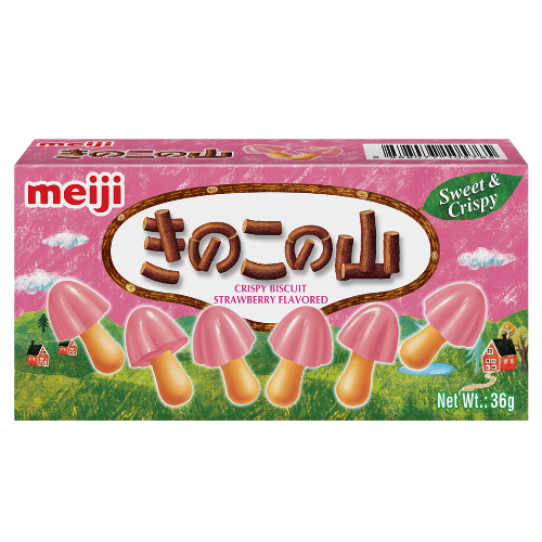 Çokollatë me lyleshtrydhe në forme kerpudhe (10 x 36g)