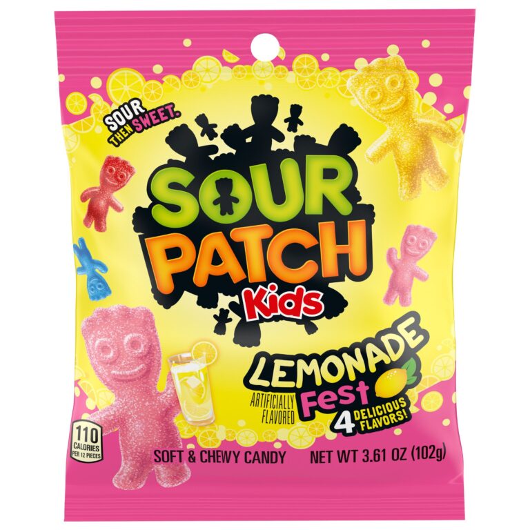 Karamele SourPatch me shije limoni (12 x 102g)
