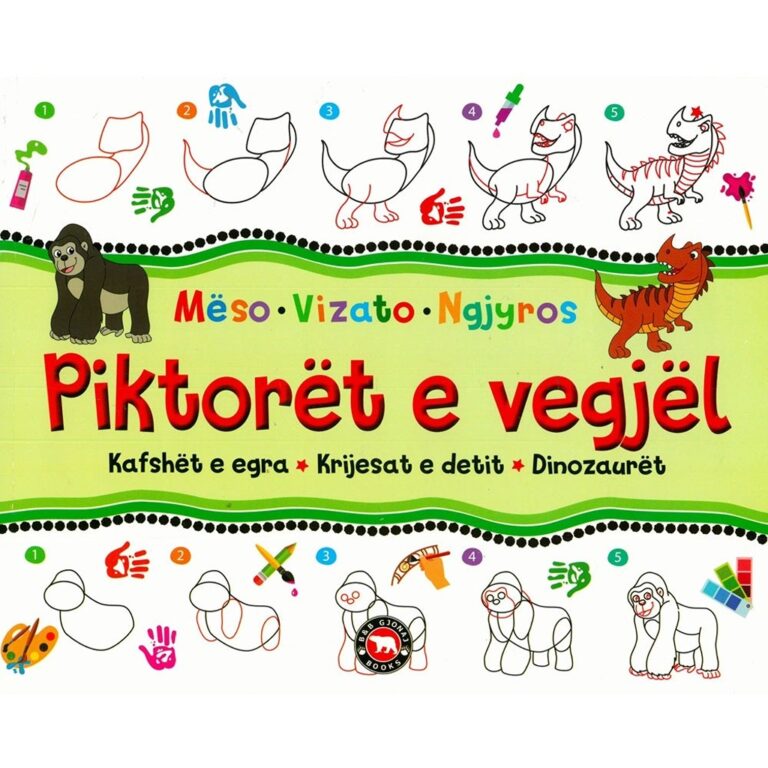 Piktorët e vegjël 1- Kafshët e egra, krijesat e detit, dinozaurët