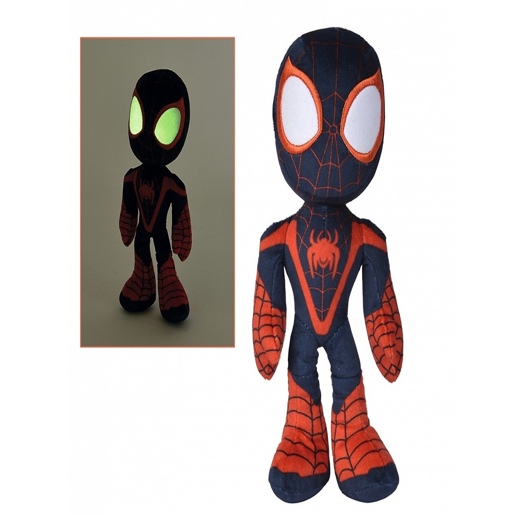 Spider Man në ngjyrë të errët me sy që shëndrisin natën