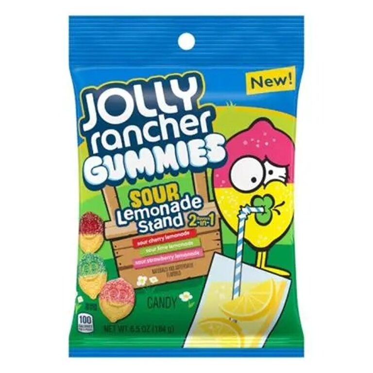 Candy- Camcakeza Jolly Rancher Gummies Sour Lemonade (12 x 184g)