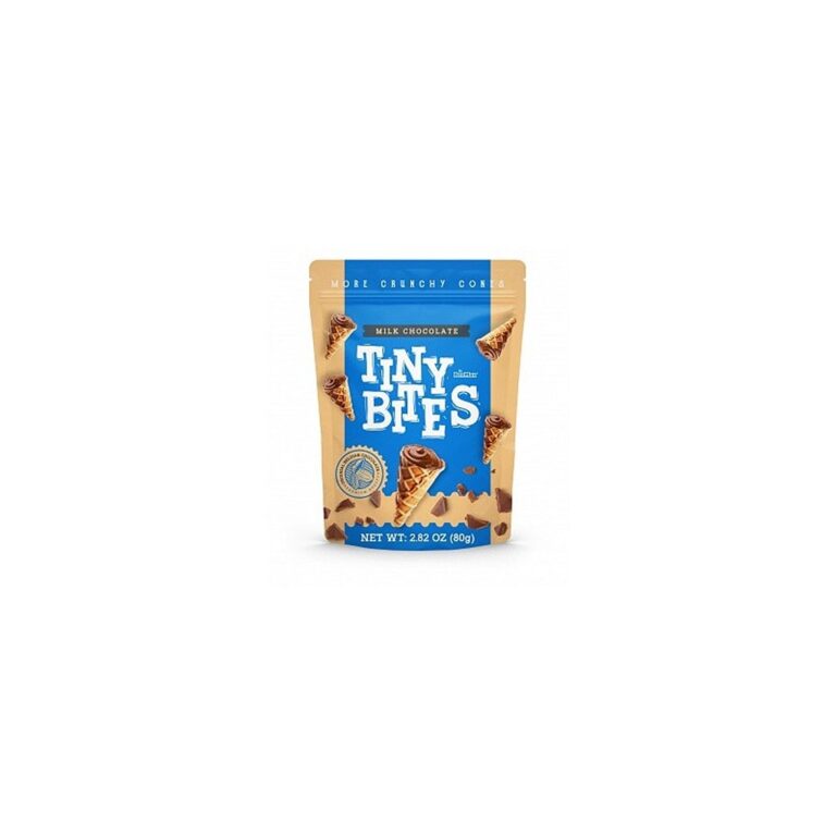 Candy- Cokollate Tiny Bites Waffle Cones Milk Chocolate (12 x 80g)