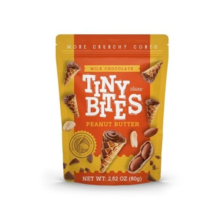 Candy- Cokollate Tiny Bites Waffle Cones Peanut Butter (12 x 80g)