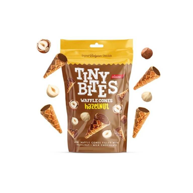Candy- Cokollate Tiny Bites Waffle Cones Hazelnut Cream (12 x 80g)