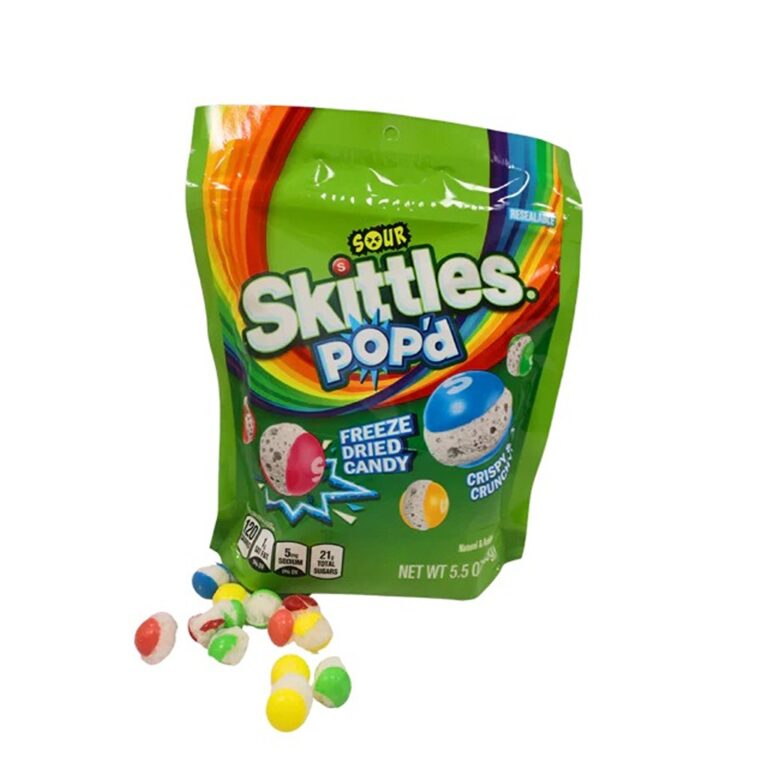 Candy- Karamele Skittles POP’d Freeze Dried Candy Sour (8 x 155g)