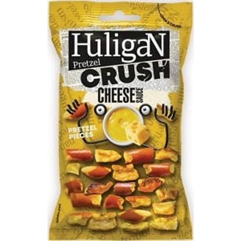 Candy- Patatina HuligaN Pretzel Crush Cheese Sauce (18 x 65g)