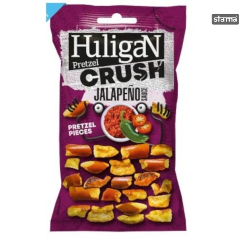 Candy- Patatina HuligaN Pretzel Crush Jalapeno (18 x 65g)