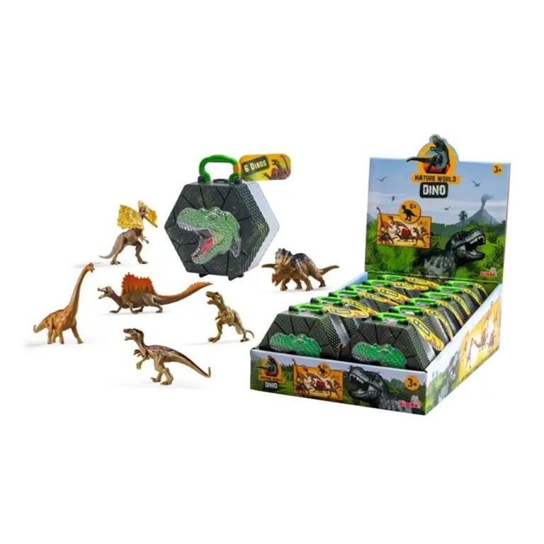 Dinosaurë në kuti, 6 copë