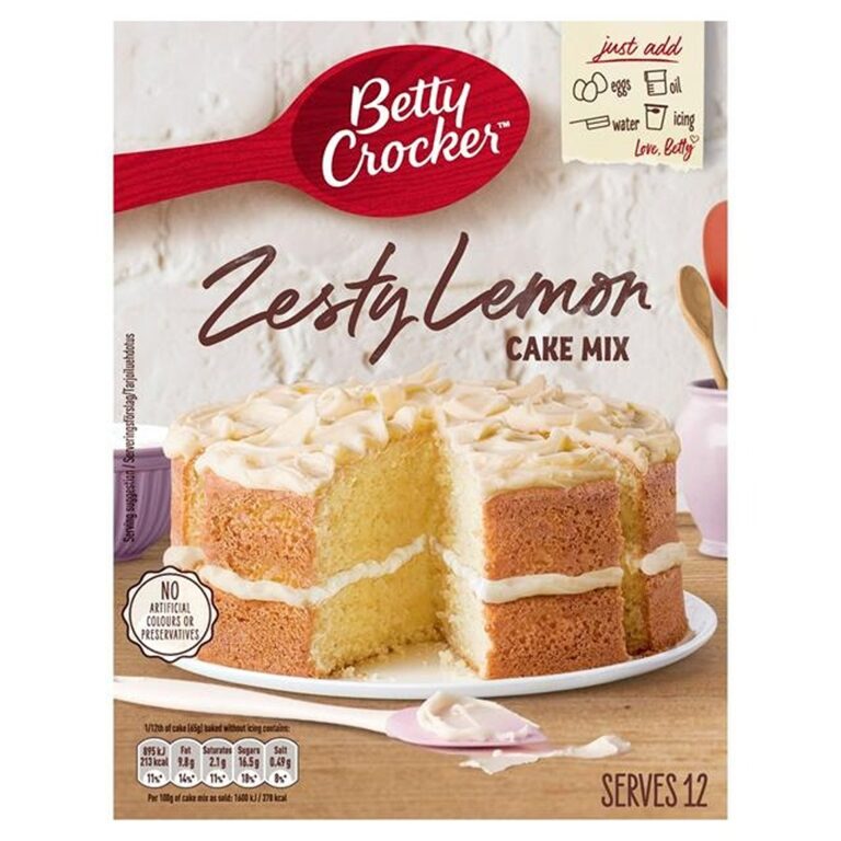 Candy- Kek Betty Crocker Cake Mix Zesty Lemon (6 x 425g)