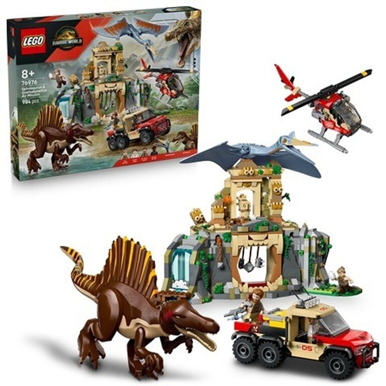 Lego -JURASSIC WORLD,Spinosaurus & Quetzalcoatlus