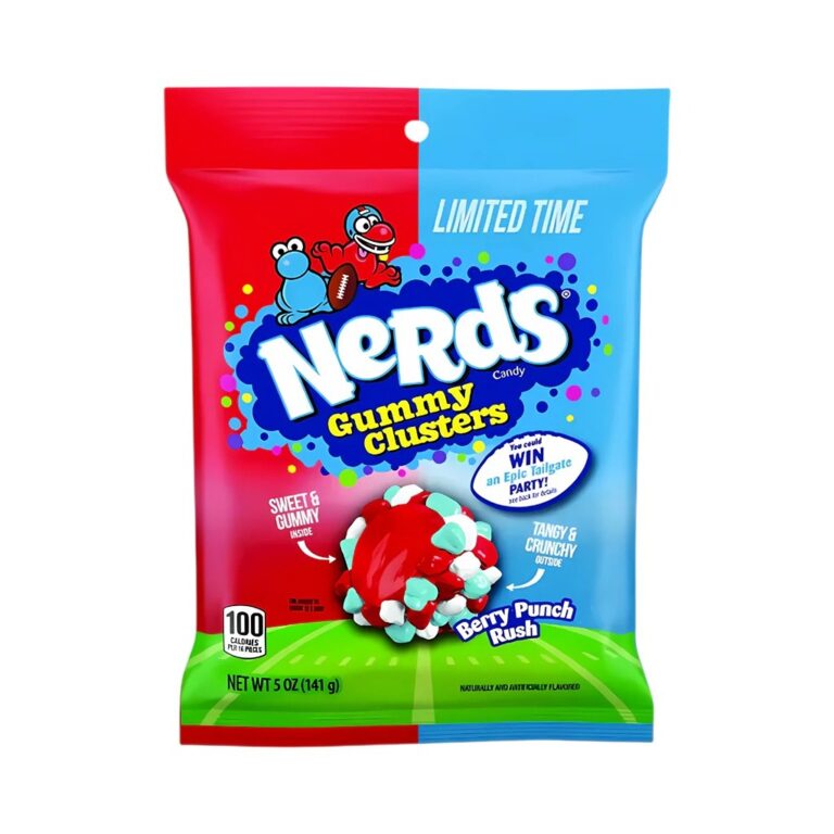 Candy- Karamele Nerds Gummy Clusters Berry Punch Rush (12 x 141g)