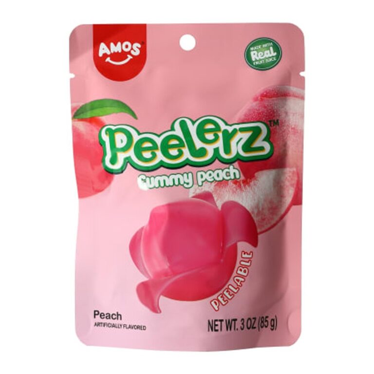 Candy- Camcakeza Amos Peelerz Gummy Peach (24 x 85g)