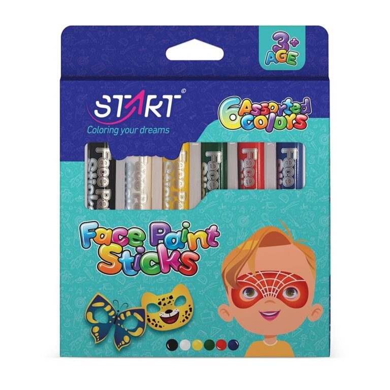 Bojëra për fytyrë, 6 copë – Start