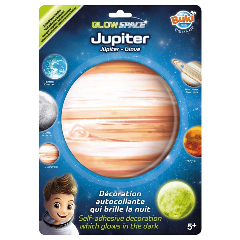Planeti Jupiter që shkëlqen në errësirë