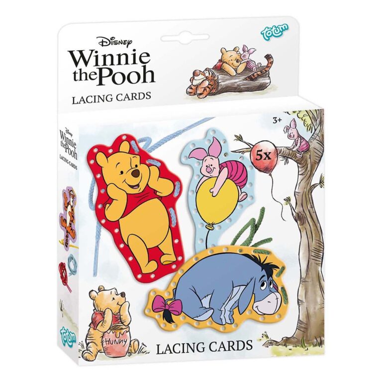 Kartolina kreative për qepje Winnie the Pooh – Set me 6 kartolina dhe fije me ngjyra thumbnail 2