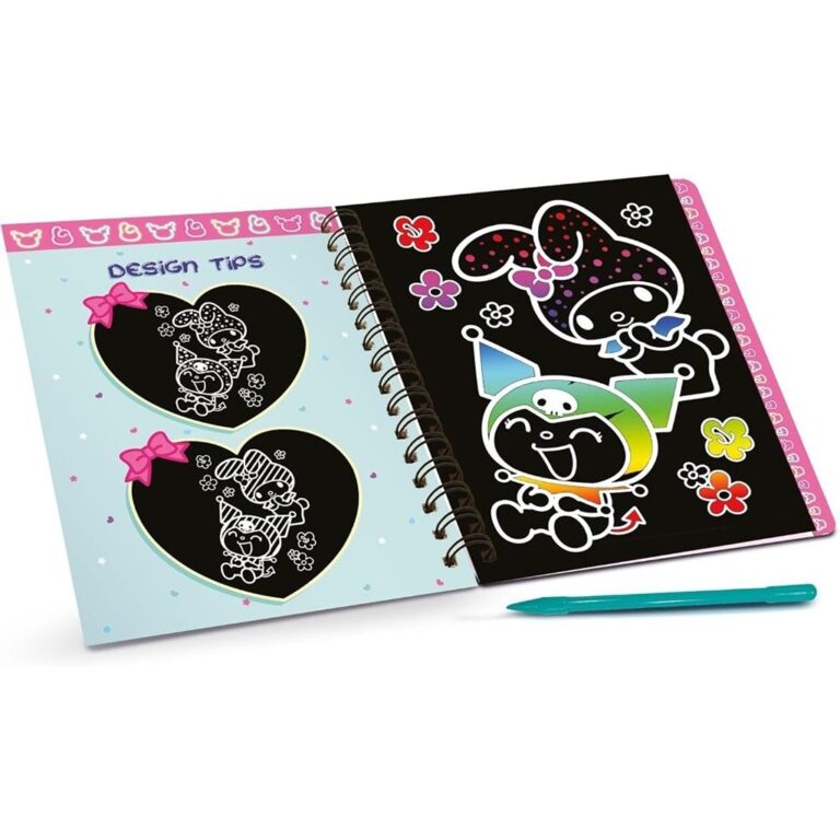 Libër gërvishtës kreativ – My Melody & Kuromi